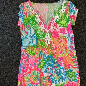 Lilly Pulitzer Prima Cotton dress “Lovers Coral”.